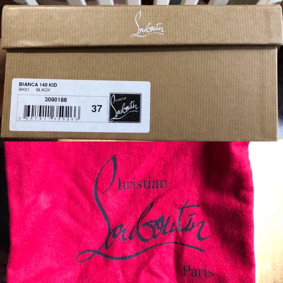 Authentic Christian Louboutin Bianca 140 Kid 37 - Picture 7 of 8